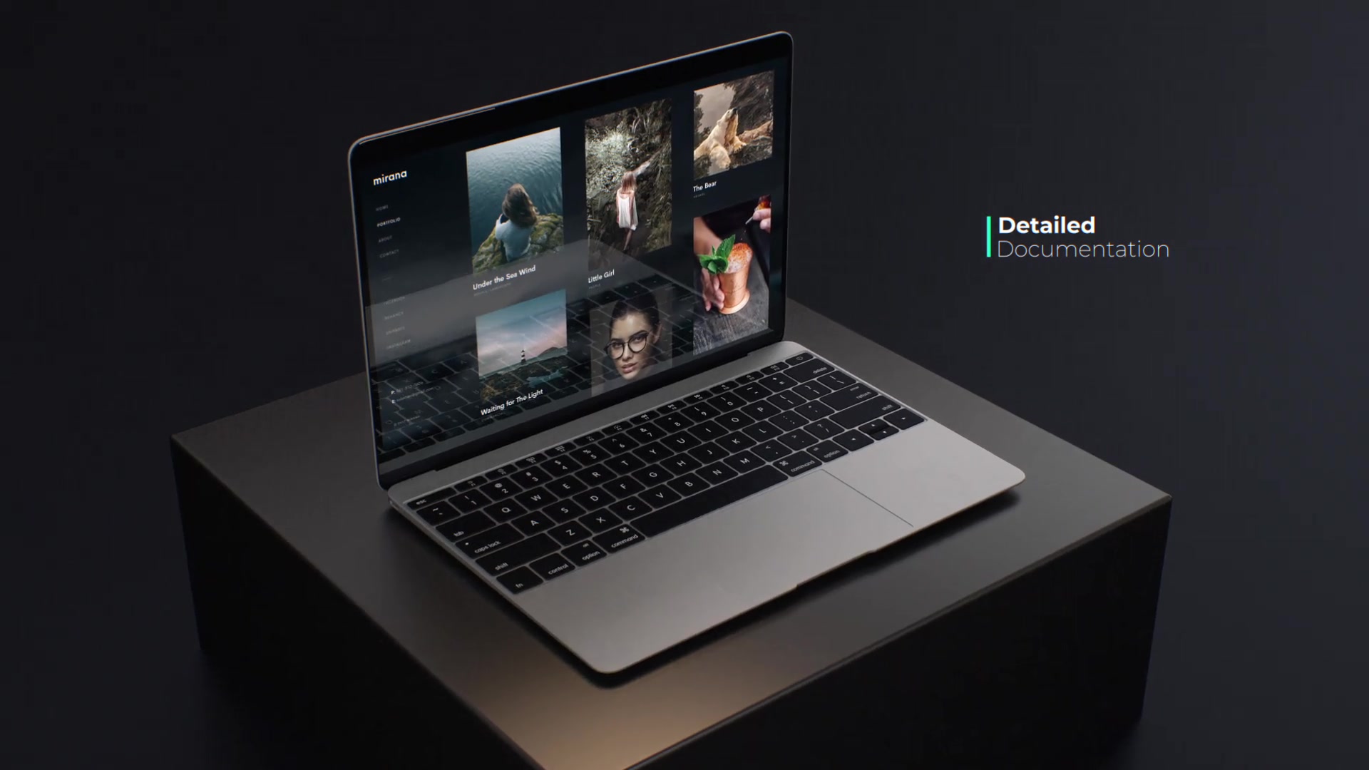 Mockup de website profissional para nutricionistas